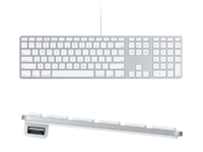 Wired Keyboard with Numeric Keypad (AZERTY FR) - Aluminum - MB110FN/A
